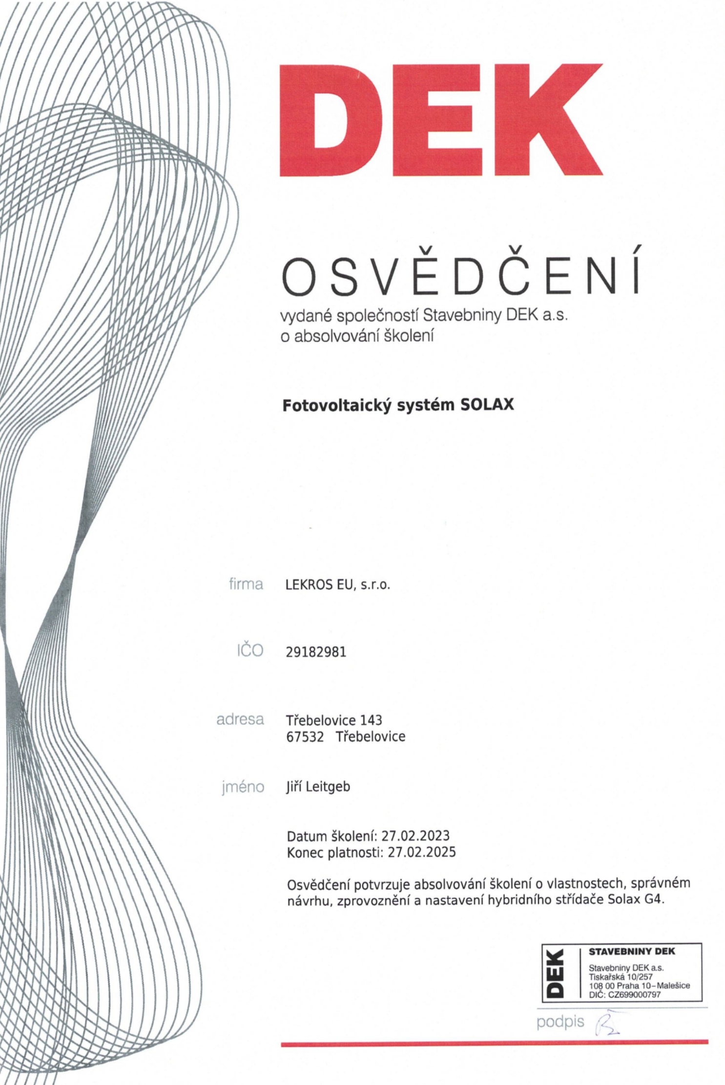 O společnosti LEKROS - O nás